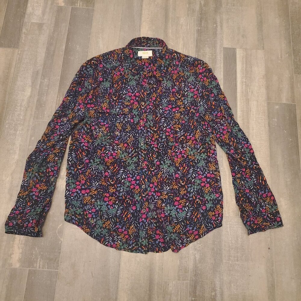 Maeve Floral Button Down with Pockets Size 6